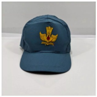 Topi Merah Putih / Topi Merah Polos Anak SD / Topi Seragam Sekolah SD Kelas 1-6 Logo Bordir