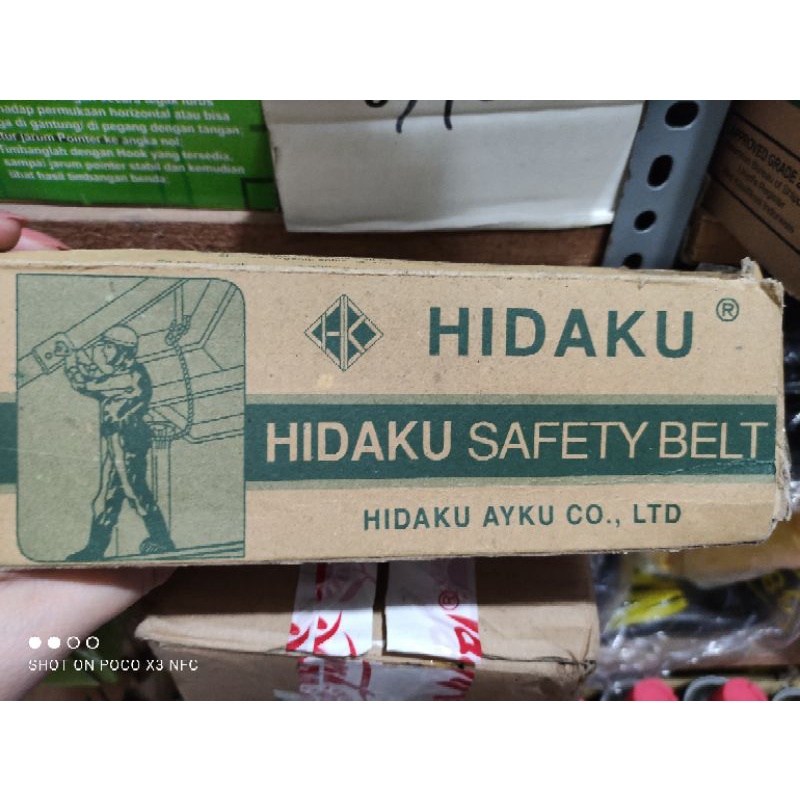 safety belt HIDAKU /pengamanan kerja ( pinggang) HIDAKU