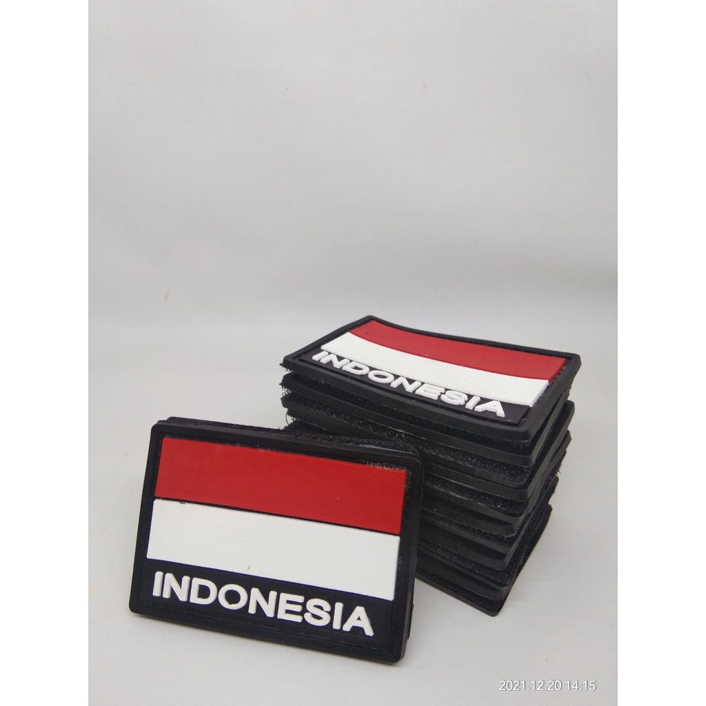 PATCH RUBBER LOGO PRAMUKA/SCOUT/RESCUE/TEMPELAN EMBLEM KARET VELCRO