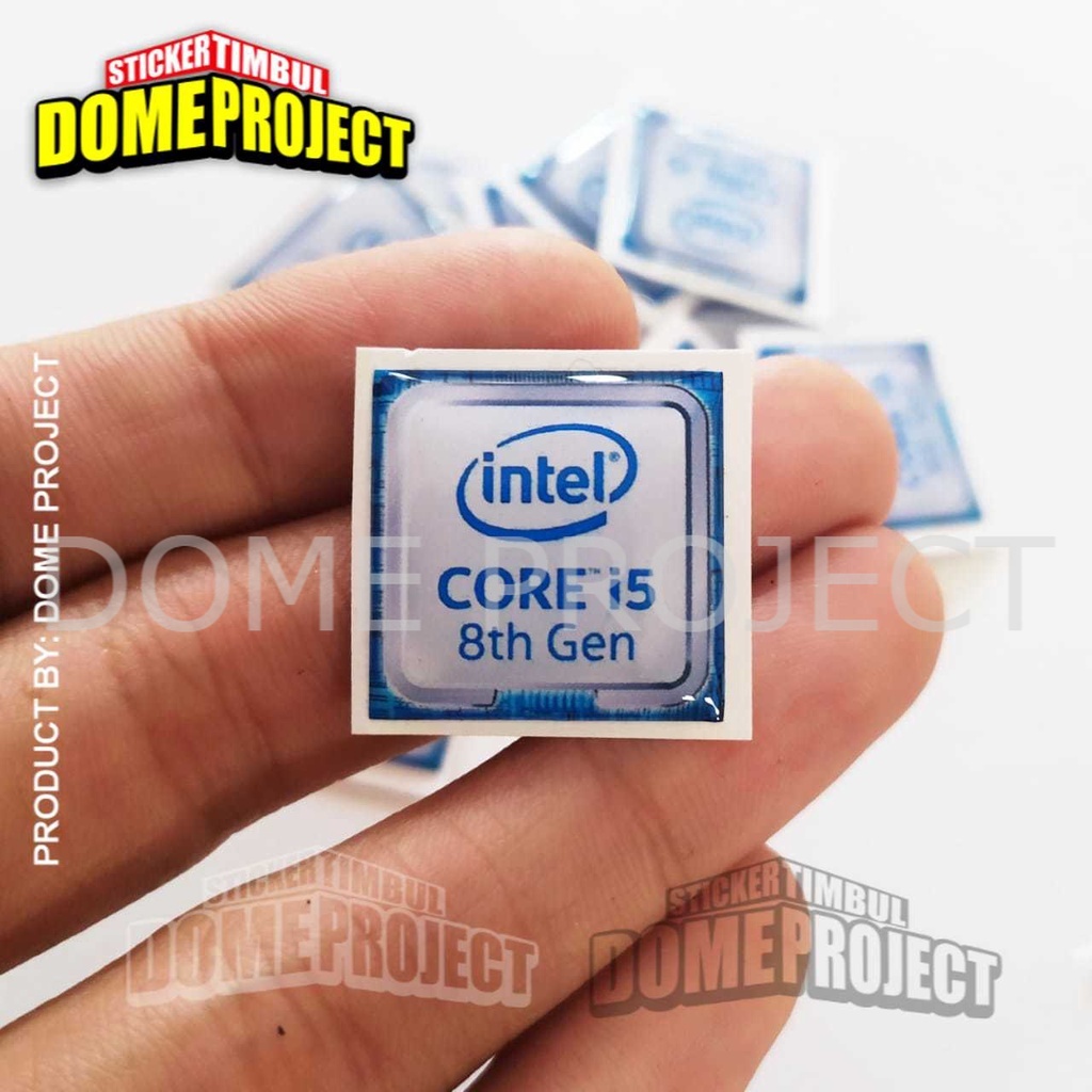 Stiker PC Timbul INTEL CORE i5 8th Gen