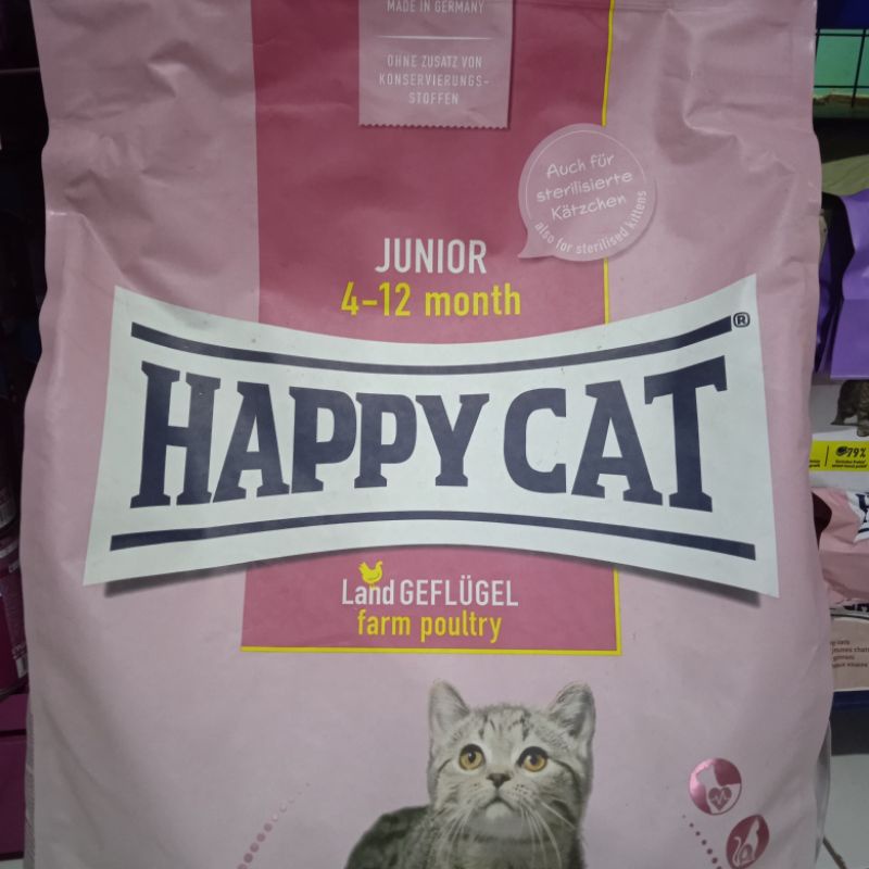 Happy Cat Junior 10kg Harga Termurah / Cat food Dry food