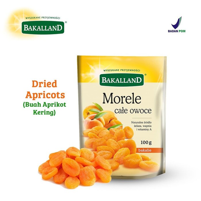 

Bakalland Morele Dried Apricots / Buah Aprikot Kering BERKUALITAS DAN HALAL 100 gr