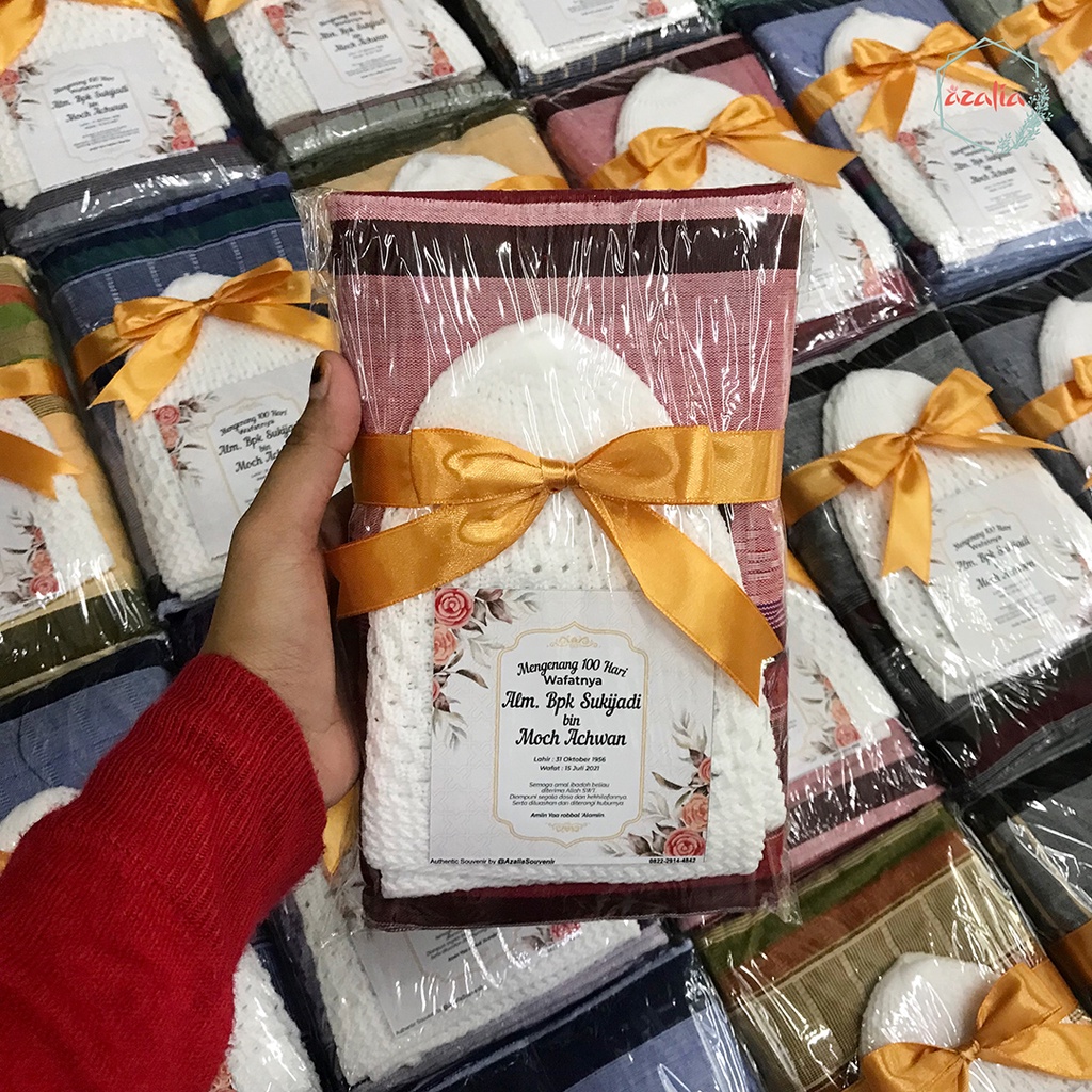 Hampers Sarung Peci Rajut Hampers Lebaran Idul Fitri Souvenir Tahlilan Tasyakuran Oleh Oleh Haji Umr
