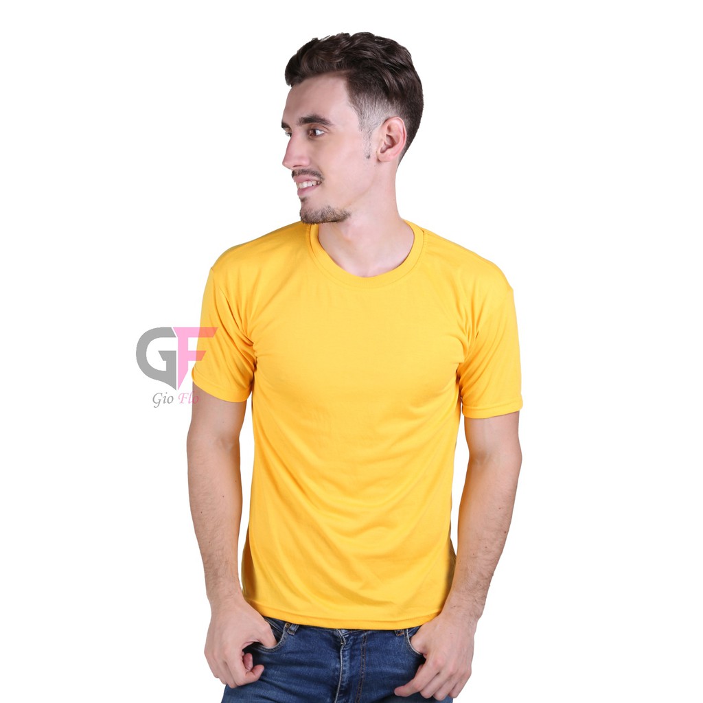 GIOFLO Tshirt Distro Kaos Santai Pria Kuning Mangga / PLS 118