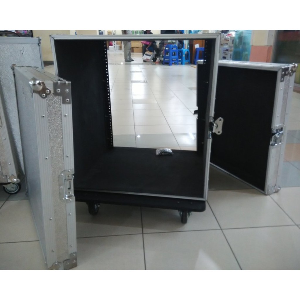 hardcase rack sound 12u fiberglass HITAM atau PUTIH ALMUNIUM JERUK