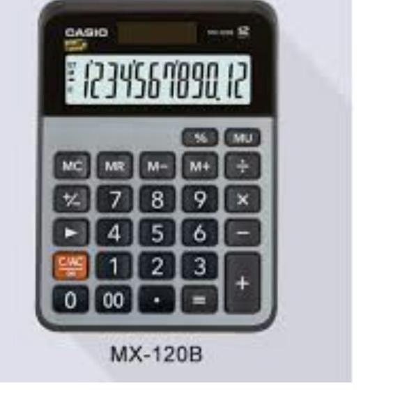 

⅍ KALKULATOR CASIO MX-120 / DESKTOP CALCUATOR MX-120 ✼