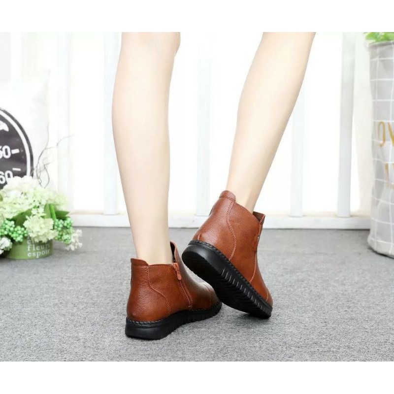 Sepatu Boots Wanita Ankle Boots kerja Wanita Boots fashion wanita Alisha by Etnikshoes