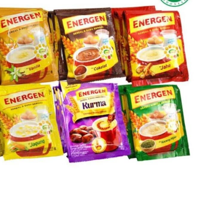 

Terkini KKQWJ Energen 34gr 1 renceng ( isi 10 ) / Energen All Varian Kemasan baru 90 Readystock
