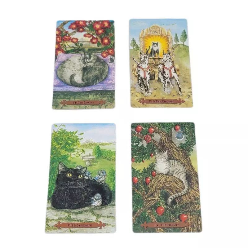 Mystical Cat Tarot 12x7cm include guide paper