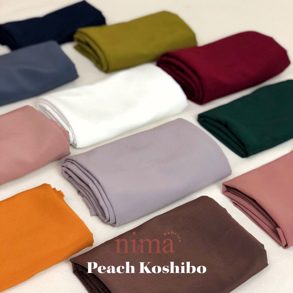 1/2 Meter Kain Peach Koshibo Premium (lebar 150cm)