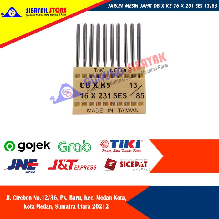 Jarum Mesin Jahit TNC DB X K5 16 x231 SES 13/85
