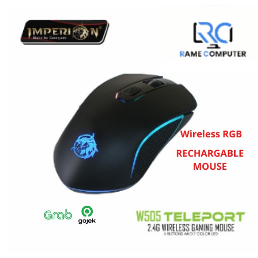 Imperion W505 Teleport Mouse Gaming Wireless RGB RECHARGABLE MOUSE