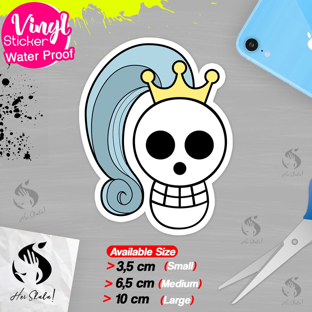 

Stiker One Piece Vivi Pirate Flag Logo Sticker Anime Jepang Bahan Vinyl Anti Air