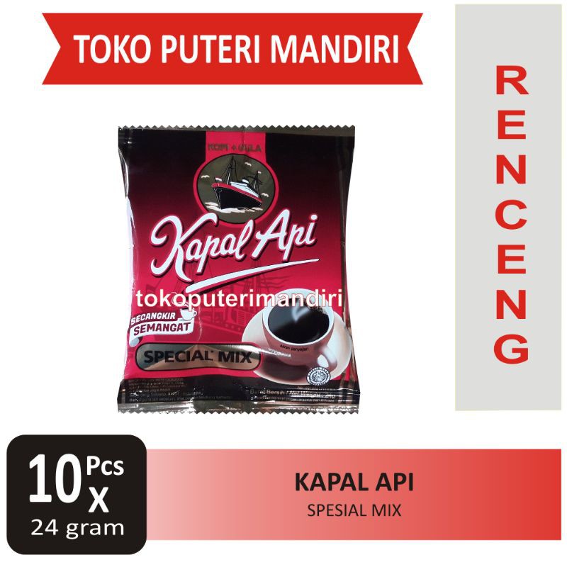 

Kopi Kapal Api Special MIX Renceng isi 10 Pcs
