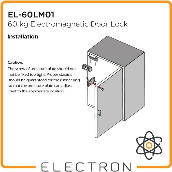 Mini Magnetic Electric Door Lock Pintu Access Control 60 kg EL-60LM01 Akses