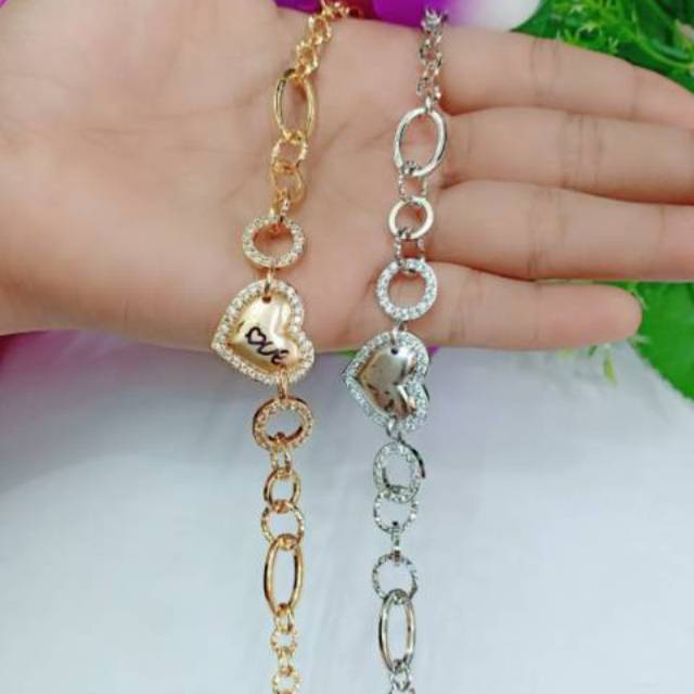 Gelang Love Lapis Emas