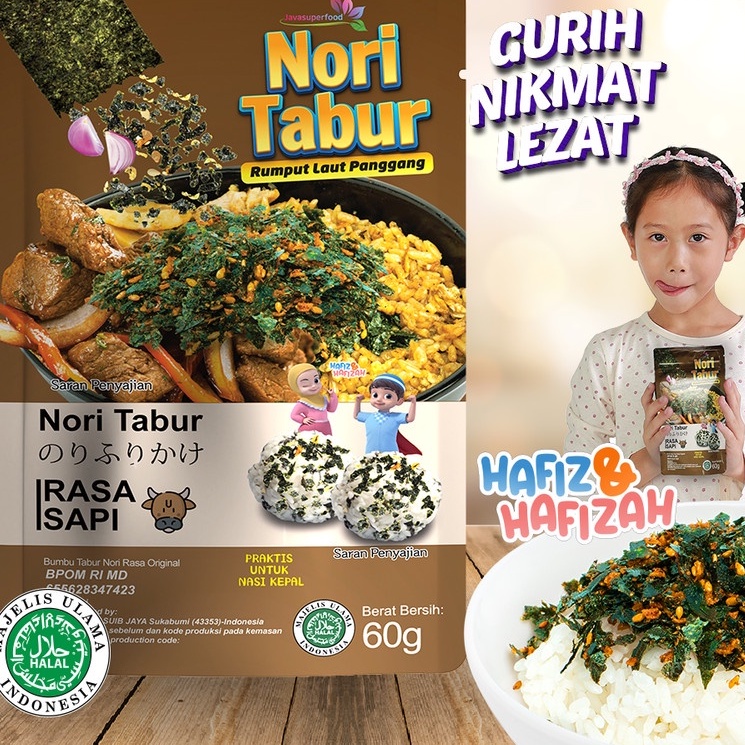 

Java Nori Tabur Abon SAPI 60 gram Halal MUI (Rasa Sapi)