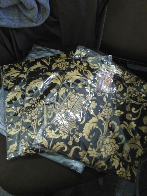 Couple Gamis Busui Batik Full Prada Gold