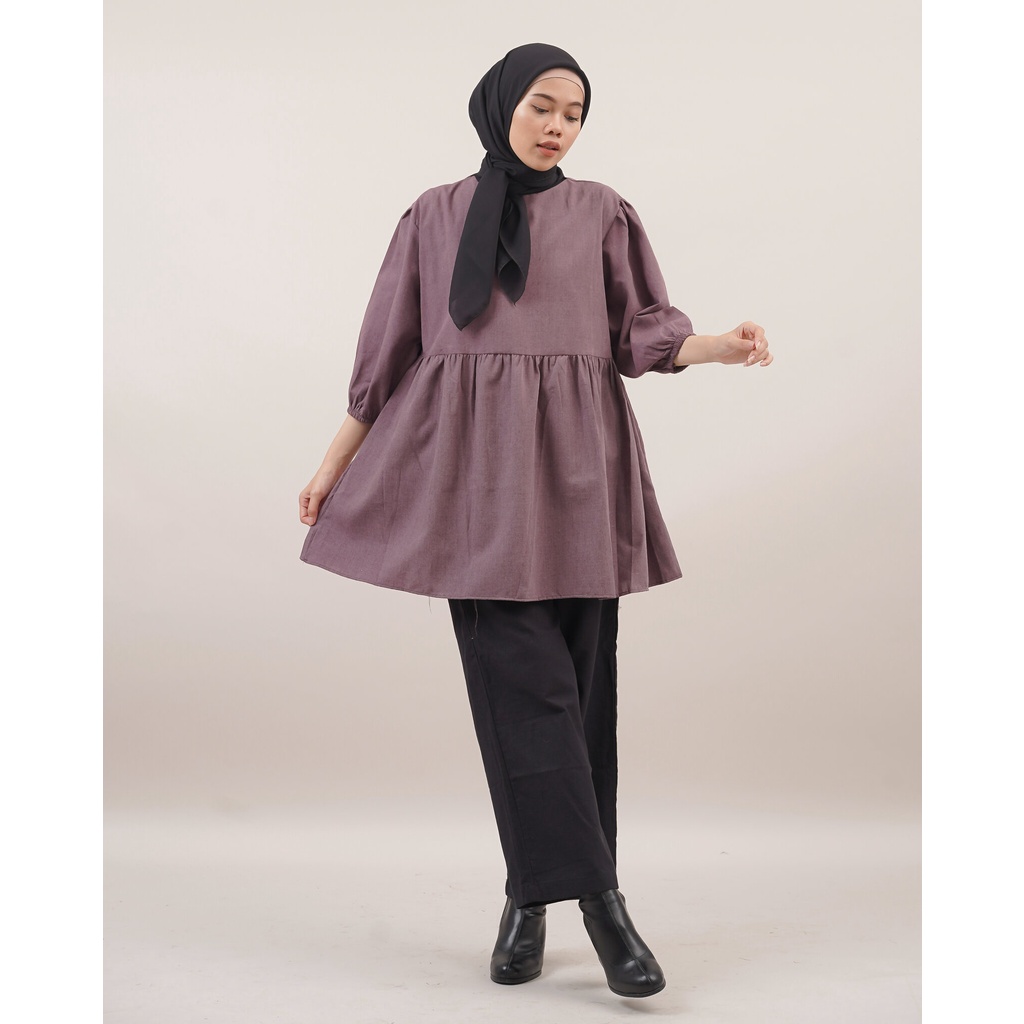 BLOUSE ANYA MIDI DRESS TUNIK KATUN SUPERNOVA PREMIUM B419