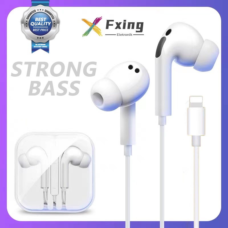 【HF037】Fxing headset Earphone gaming musik in ear noise cancelling headset universal oppo vivo xiaomi Android