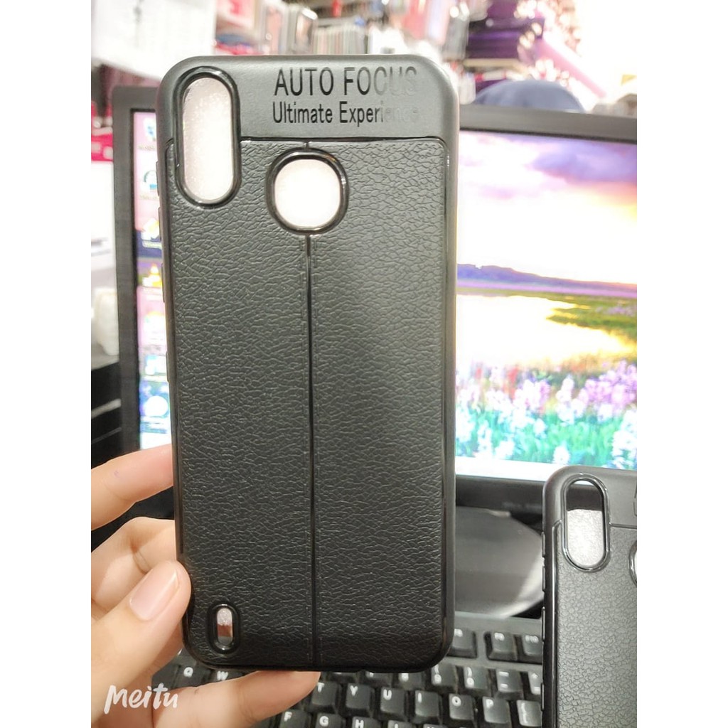 Auto Fokus Infinix Smart 4 X653 6.6 inchi Leather Soft Case X653C AUTOFOCUS Motif Kulit Jeruk