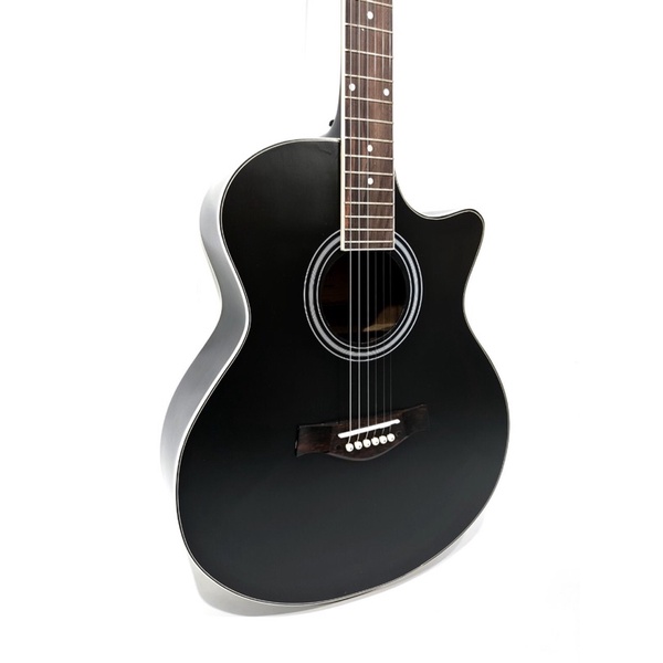 Gitar Akustik Cort Tipe AD 810 Bahan Spruce Senar String Trusrod Warna Hitam Jumbo Murah Jakarta