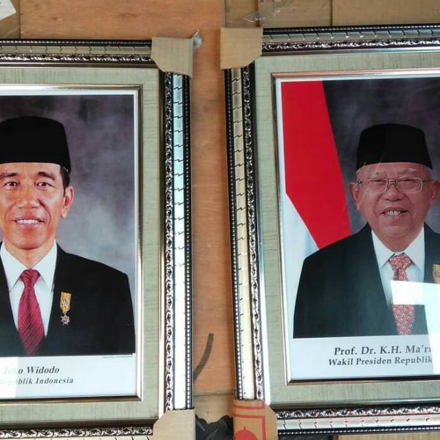 Pigura Presiden Dan Wakil Presiden Pigura Dobel Frame Warna Perak Shopee Indonesia