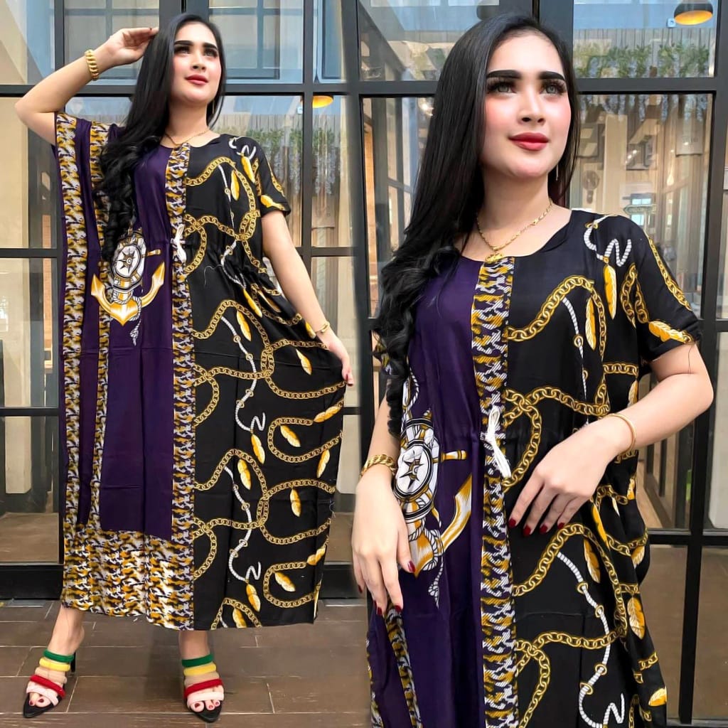 DASTER LOWO JUMBO RANTAI KALONG KELELAWAR TALI SERUT DEPAN BAJU TIDUR MURAH PAKAIAN WANITA BAHAN RAYON ADEM DIPAKAI LD 120 COD LD 130 BIG SIZE MEKAR HOME DRESS DREES DRES LOWO3