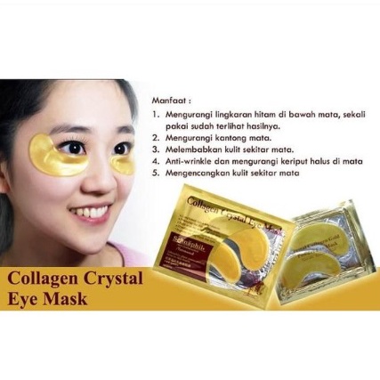 Masker Mata Crystal Collagen Eye Mask/ Masker Kantong Mata/ Eyebag Mask Collagen Mask