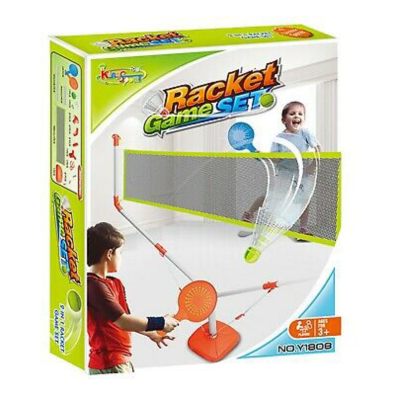 Mainan Anak Kingsport 2in1 Raket Game Set Batminton Tennis Original Shopee Indonesia