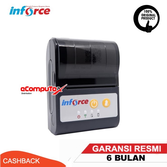 PRINTER PORTABLE KASIR STRUK INFORCE P58C USB BLUETOOTH BATERAI