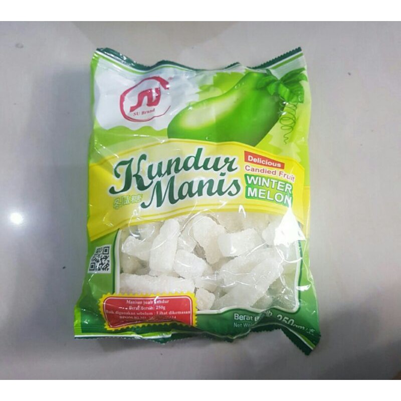 

SU BRAND KUNDUR MANIS WINTER MELON / CANDIED FRUIT /TANGKUI /TANGKUE 250 GRAM