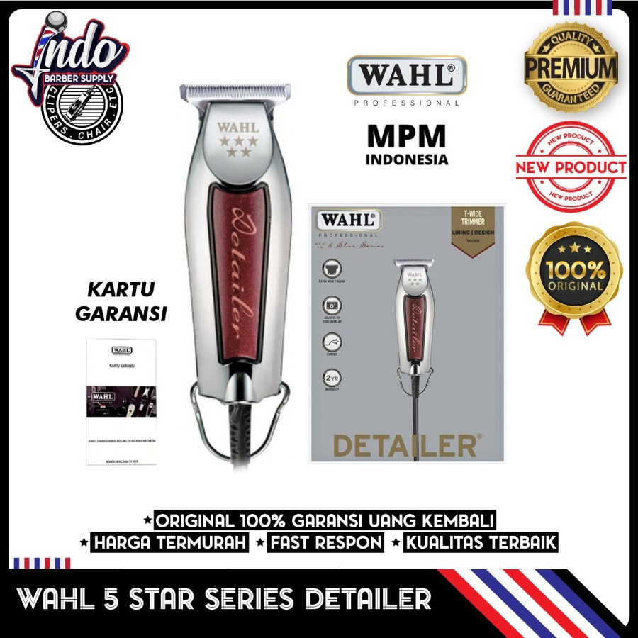 Wahl Detailer 5 star ORIGINAL Mesin Alat cukur rambut clipper