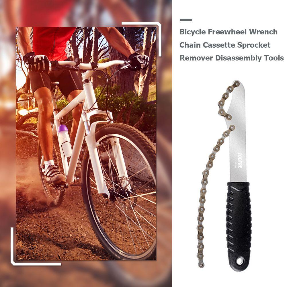 Lanfy Sepeda Freewheel Wrench Untuk Sepeda Gunung Tahan Lama Alat Perbaikan Sepeda Kaset Sprocket Remover Alat Freewheel Remover Bongkar Pasang Kunci Pas