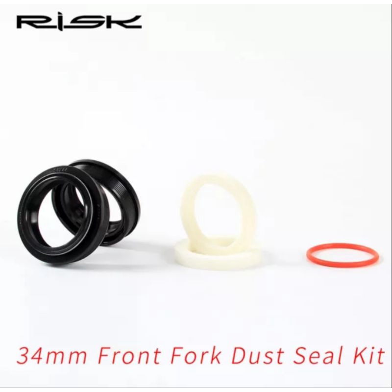 Risk Seal Fork Set 34mm Dust Seal Kit Front Fork SR Suntour Rockshox Fox 34 mm