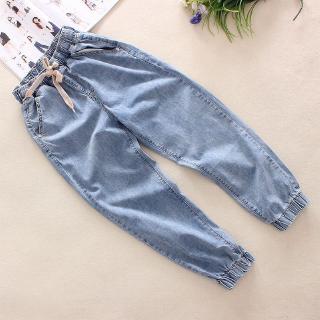  Celana  Panjang Jeans  Wanita  Model Elastis Longgar Ukuran  