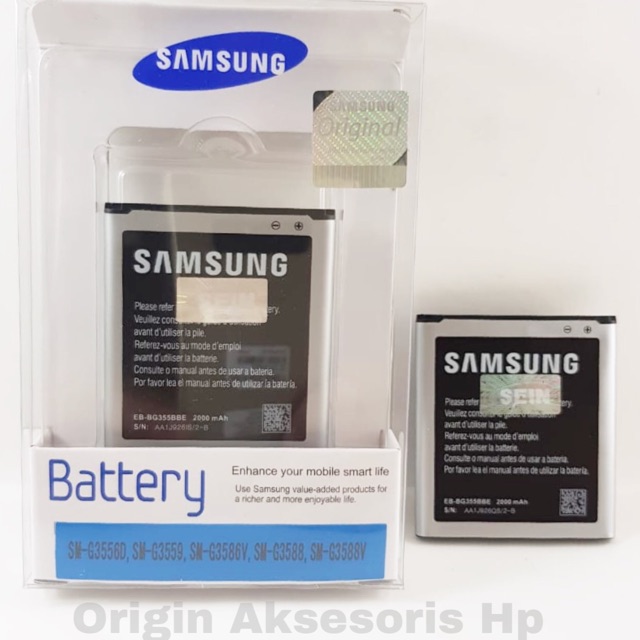 Baterai Samsung Galaxy Core 2 / G355/ i8552 Original SEIN 100% Batre Battery dc 88