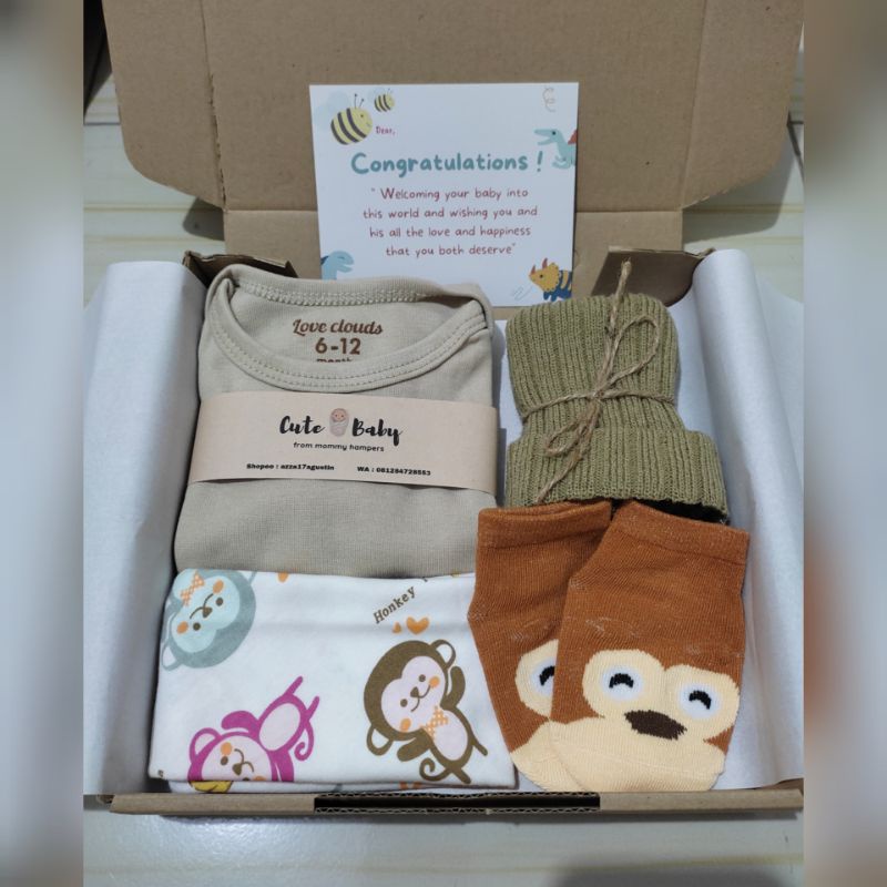 Termurah Paket Hampers Bayi / Hampers Baby / Parcel Baby / kado lahiran by cute baby-Paket cream hemat