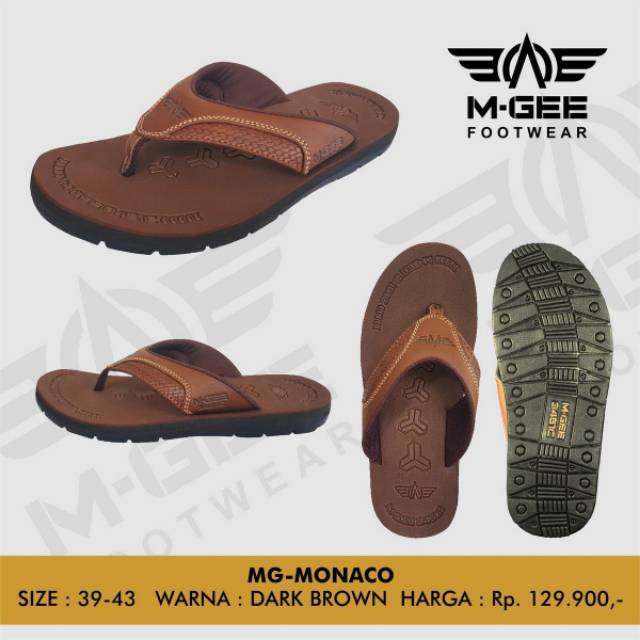 Sandal MGee M-Gee MG Monaco Casual Pria Original Kualitas Premium