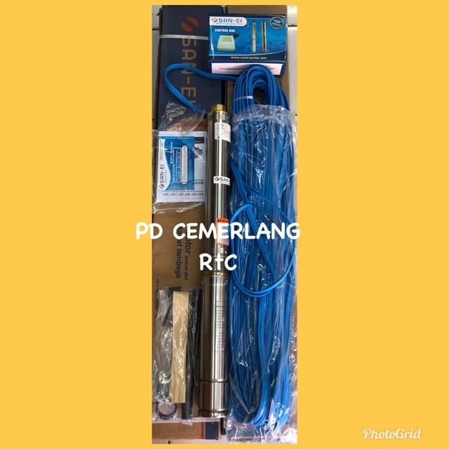 Pompa satelit san ei 1/2 hp komplit kabel satelit san ei 40meter