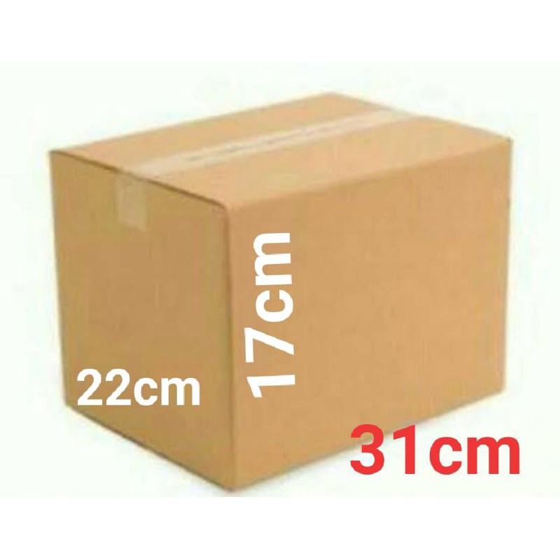 

25BIJI KARDUS PACKAGING POLOS BARU 31X22X17CM BOX PACKAGING