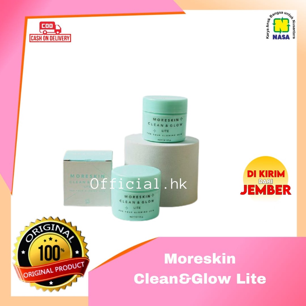 MORESKIN CLEAN AND GLOW LITE (GLOWLITE) - MORESKIN CLEAN & GLOW LITE NASA - CLEAN & GLOW LITE MORESK