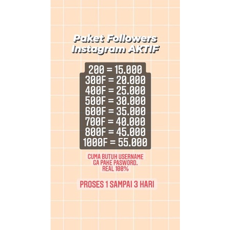 Followers Instagram Aktif