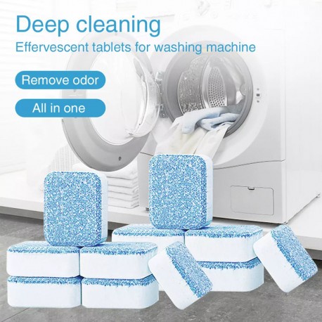 Tablet Pembersih Mesin Cuci Deep Cleaning Laundry Washing Machine Cleaner Anti Bakteri Jamur Virus Kotoran Kapsul Tabung Mesin Cuci