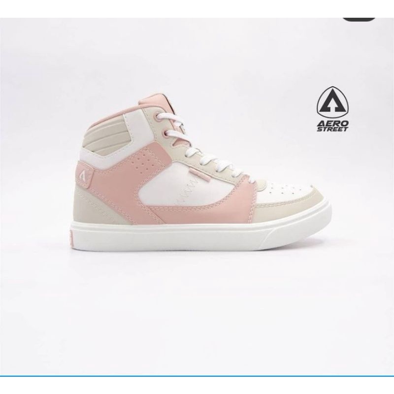 AEROSTREET HOOPS PUTIH KRIM PINK