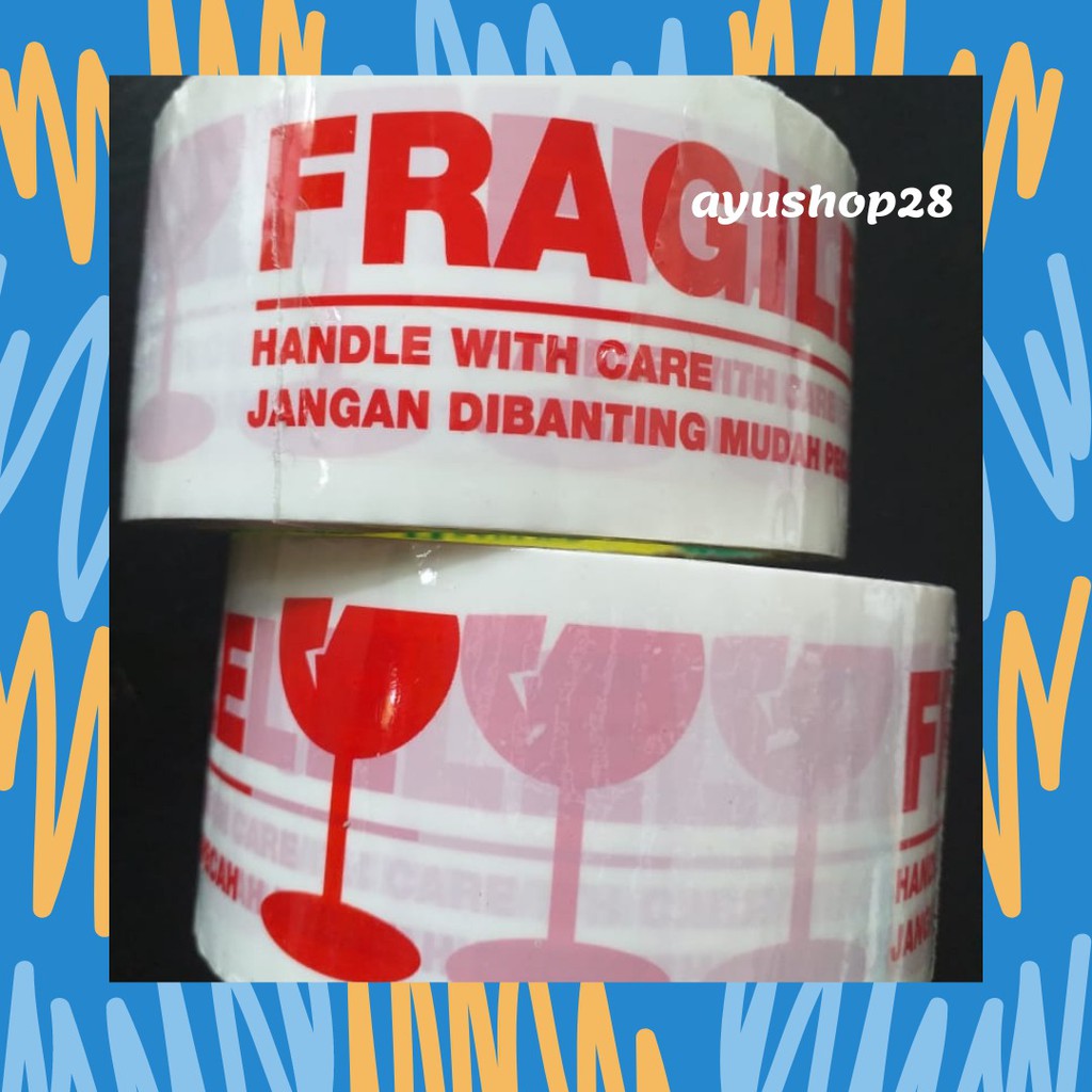 

[AYUSHOP28] Lakban Fragile Putih 2 inch 48 mm x 50 Yard ( Murah ) ( gancor )