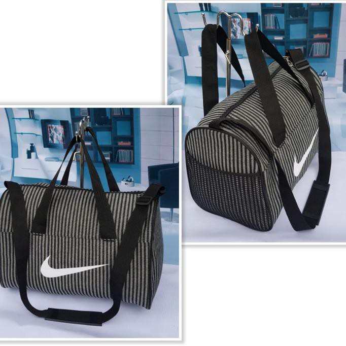 Termurah / Tas Pakaian/ Tas Olah Raga/Travel Bag Adidas/Nike Merah Murah Grosir - Hitam / New