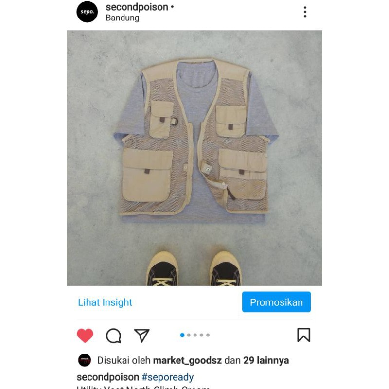 Utility Vest North Climb Cream