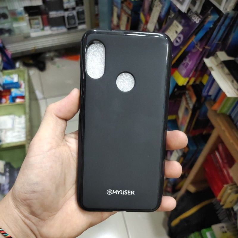 XIAOMI REDMI 6 PRO / A2 LITE softcase silikon karet hitam mantul murah meriah