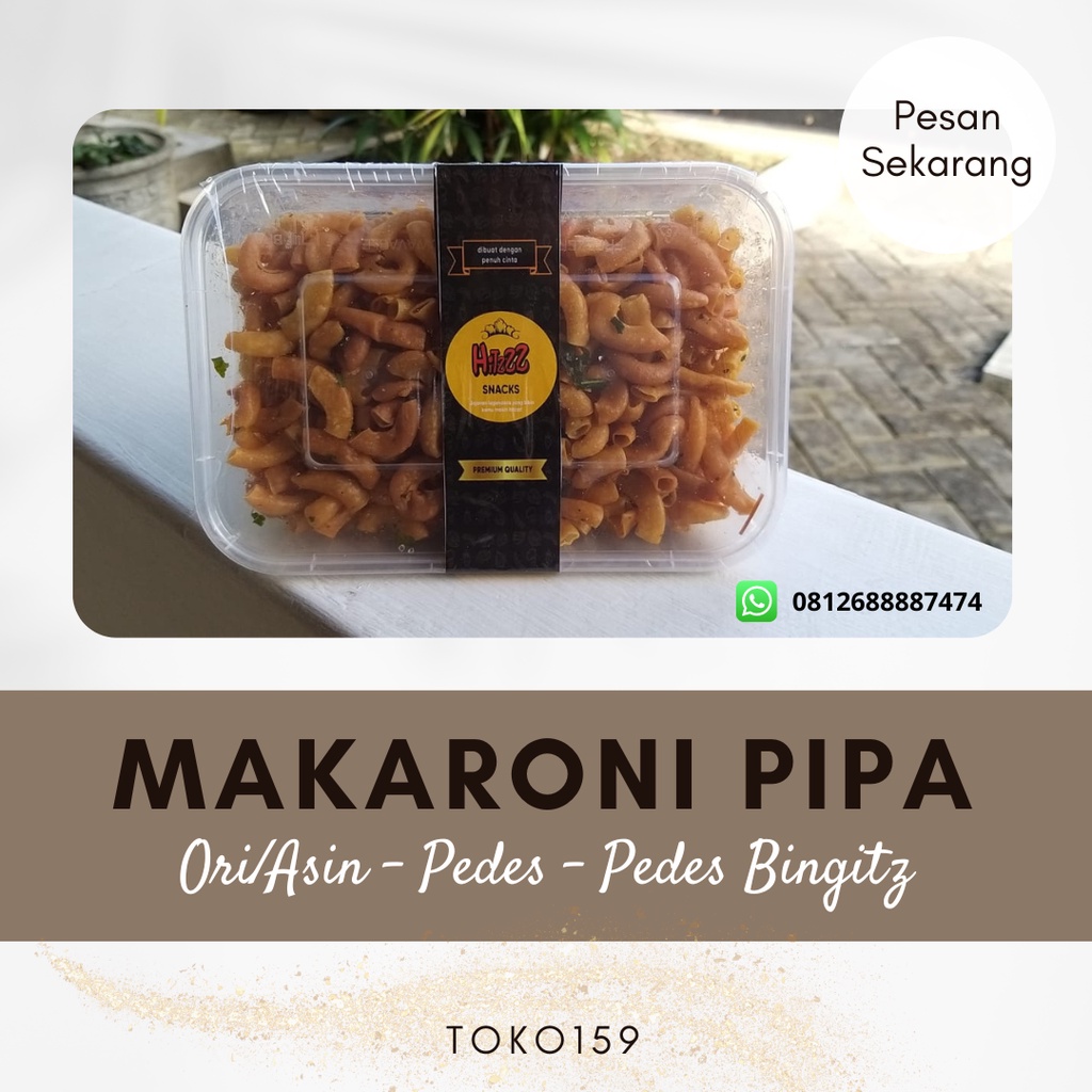 

Makaroni Pipa / Makroni Pipa BUMBU REMPAH KEMASAN KOTAK JAJAN VIRAL HITZZZ